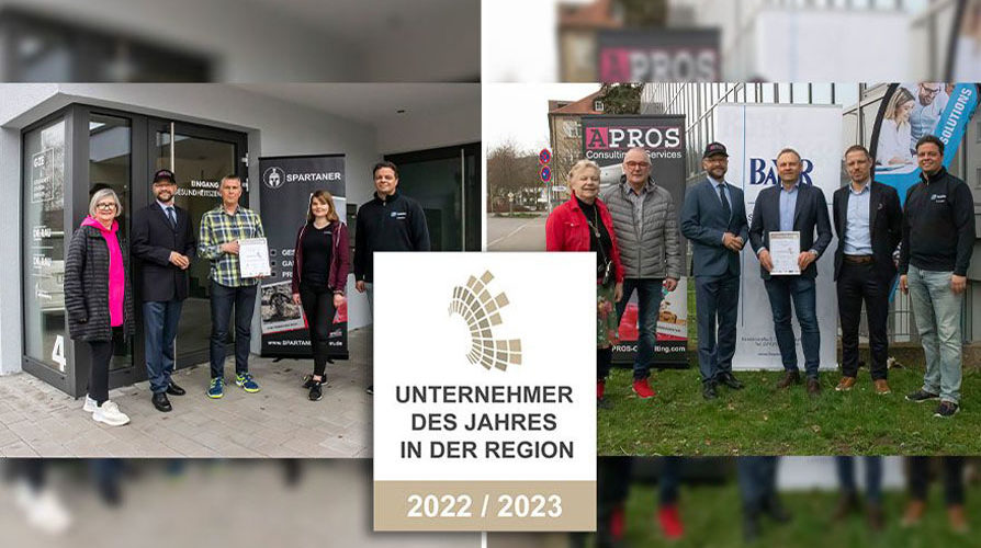 Wir gratulieren den Unternehmen des Jahres in der Region Reutlingen 2023