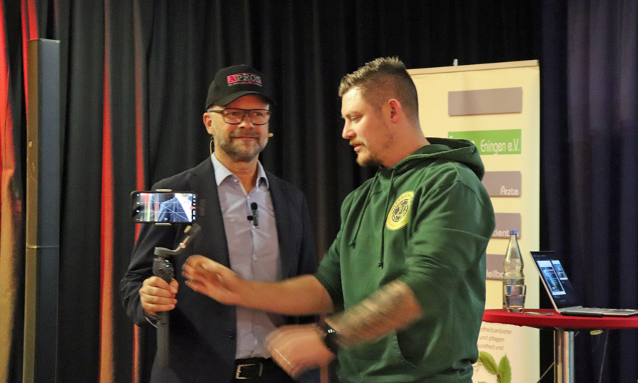 Gewinner BeeDrone bei Vortragsevent mit Volker Feyerabend in Metzingen